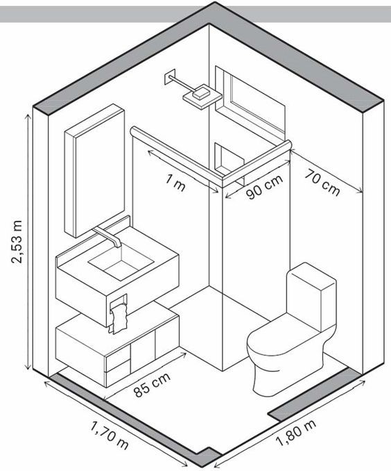 Diện tích tối thiểu nhà vệ sinh là 2m2