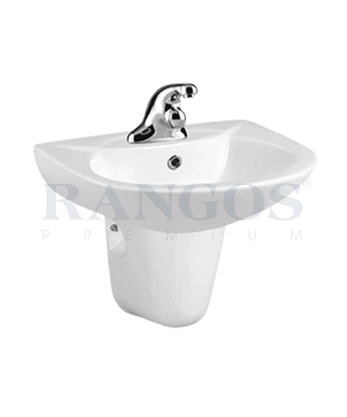 Chậu rửa lavabo chân lửng Rangos RG-6006-3