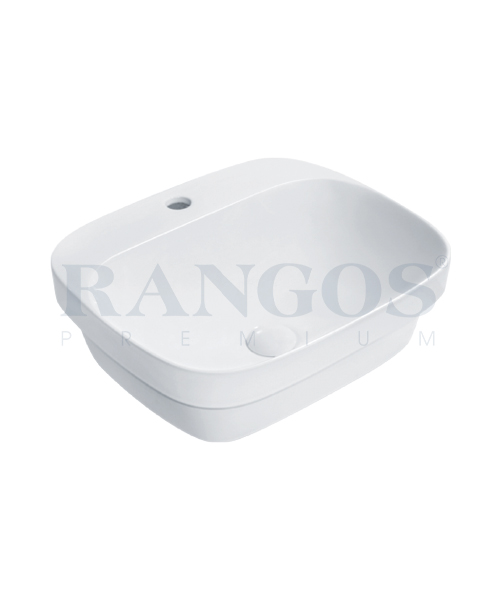 Chậu rửa lavabo bán âm bàn Rangos RG-80006