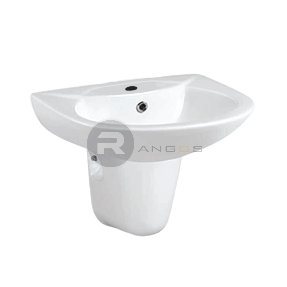 Chậu rửa lavabo chân lửng Rangos RG-6006-1